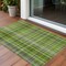 Edge Collections - 2' x 3' - Multicolor - Plaid Washable Non-Skid Area Rug for Indoor and Outdoor Use - 1 Piece
